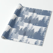 Waterverf Natuur staafbos Cadeaupapier (Uitgerold)