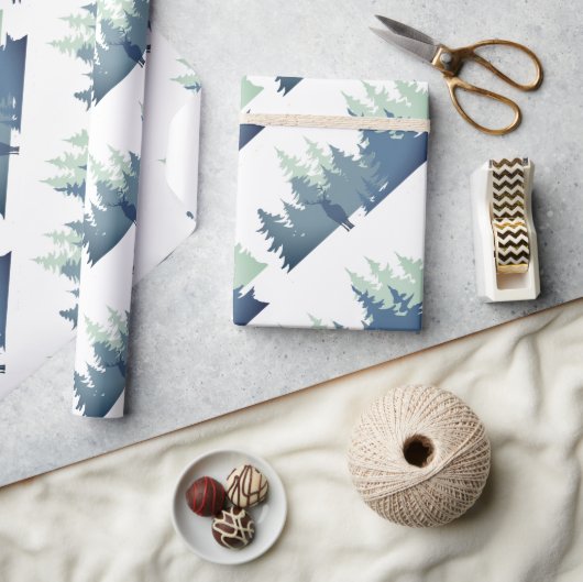 Waterverf Natuur staafbos Cadeaupapier (Crafts)