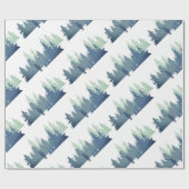Waterverf Natuur staafbos Cadeaupapier (Vlak)