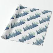 Waterverf Natuur staafbos Cadeaupapier (Uitgerold)