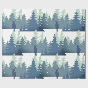 Waterverf Natuur staafbos Cadeaupapier