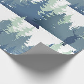 Waterverf Natuur staafbos Cadeaupapier (Hoek)