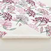 Waterverf Natuur tuinkleinfruit Sherpa Deken (3/4)