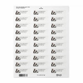 Waterverf - Natuur van de vogelgriep kunst Etiket (Full Sheet)