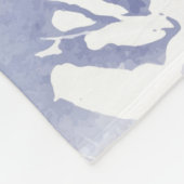 Waterverf Natuur van de wintervogelstand in de win Fleece Deken (Hoek)