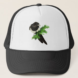 Waterverf Natuur van het wild in de vogelstand Trucker Pet