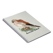 Waterverf Natuur van valk vogelpest Notitieboek (Rechterzijde)