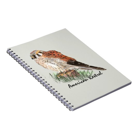 Waterverf Natuur van valk vogelpest Notitieboek (Rechterzijde)