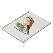 Waterverf Natuur van valk vogelpest Notitieboek (Linkerzijde)