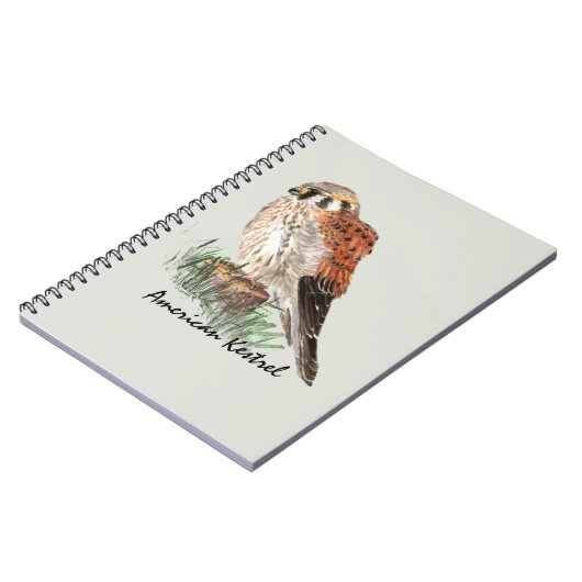 Waterverf Natuur van valk vogelpest Notitieboek (Linkerzijde)