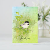 Waterverf Natuur van vogelpest in de vogelstand Bedankkaart (Staand voorkant)
