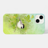 Waterverf Natuur van vogelpest in de vogelstand iPhone Hoesje (Achterkant horizontaal)