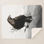 Waterverf Natuur van wilde dieren en wilde dieren Sherpa Deken (Voorkant (horizontaal))