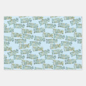 Waterverf Natuur van zeewier Inpakpapier Vel (Voorkant 3)