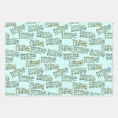 Waterverf Natuur van zeewier Inpakpapier Vel (Voorkant 2)