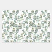 Waterverf Natuur van zeewier Inpakpapier Vel (Voorkant)