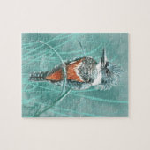 Waterverf Natuur vogel art. Legpuzzel (Horizontaal)