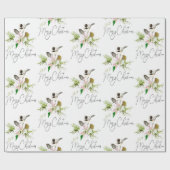 Waterverf Natuur vogelpest art Cadeaupapier (Vlak)