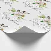 Waterverf Natuur vogelpest art Cadeaupapier (Hoek)