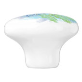 Waterverf Natuur vogelpest in de bergen Keramische Knop (Zijkant)