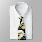 Waterverf Natuur vogelrassen tegen de Eagle Stropdas (Gebonden)