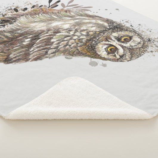 Waterverf Natuur vogelstand tegen vogelstand art Sherpa Deken (3/4)