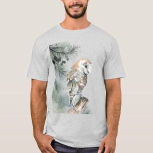 Waterverf Natuur vogelstand tegen vogelstand art T-shirt