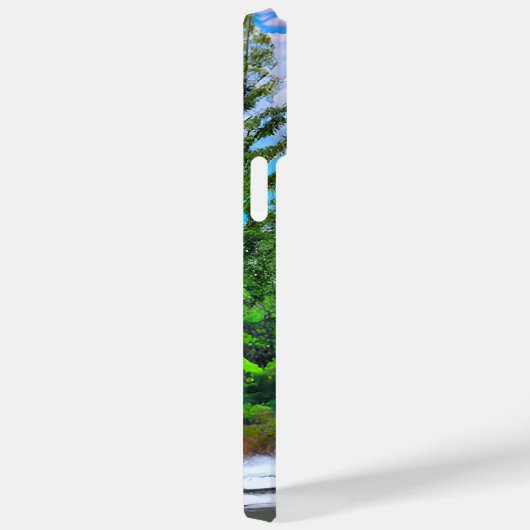 Waterverf Natuur Winter Snowfall Painting Case-Mate iPhone Case (Achterkant / Rechts)