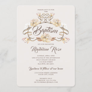 Waterverf natuurlijk gedroogd bloemen kaart