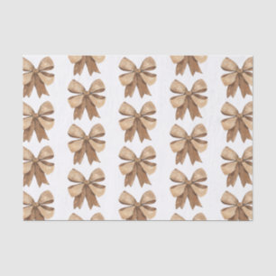 Waterverf Natuurlijke Burlap Bow Tissuepapier