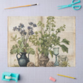  Waterverf Natuurlijke Wildbloem Tissuepapier (Craft)