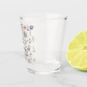 Waterverf Nautelementen Zeiler Shot Glas (Rechts)