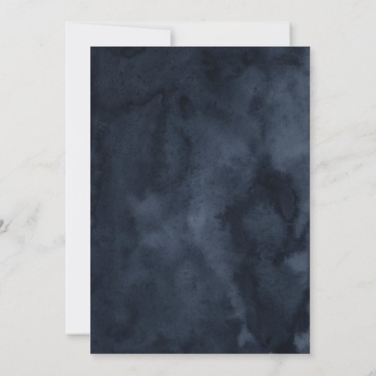 Waterverf Nautical Anchor Stripes Ocean Wedding Kaart (Achterkant)