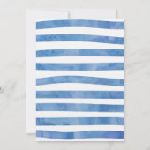 Waterverf Nautical Birthday Uitnodiging (Achterkant)