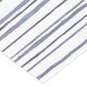 Waterverf Nautical Blue Wavy Stripes Table Runner Medium Tafelloper (Hoek)