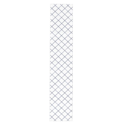 Waterverf Nautical Blue Window Pane Table Runner Medium Tafelloper (Voorkant)