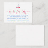 Waterverf Nautical Boat Book Request Breng een boe Informatiekaartje (Voorkant / Achterkant)