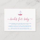 Waterverf Nautical Boat Book Request Breng een boe Informatiekaartje (Voorkant)