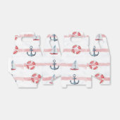 Waterverf Nautical Boy Birthday Party Bedankdoosjes (Uitgevouwen)