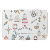 Waterverf Nautical Elements Sailor Badmat (Voorkant)