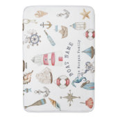 Waterverf Nautical Elements Sailor Badmat (Voorkant Verticaal)