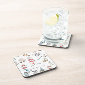 Waterverf Nautical Elements Sailor Bier Onderzetter (Rechterzijde)