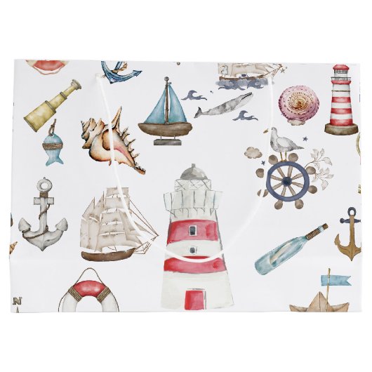 Waterverf Nautical Elements Sailor Groot Cadeauzakje (Achterkant)