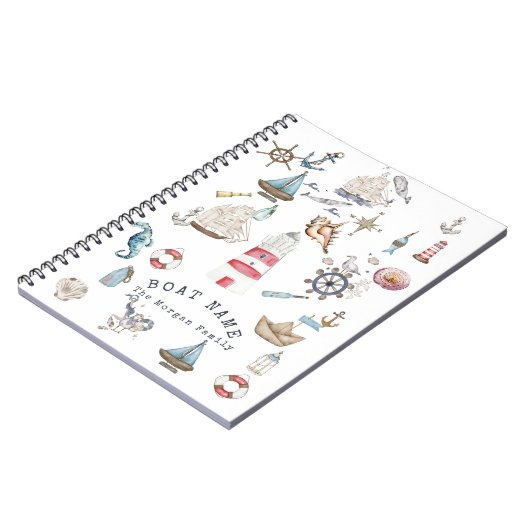 Waterverf Nautical Elements Sailor Notitieboek (Linkerzijde)