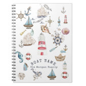 Waterverf Nautical Elements Sailor Notitieboek (Voorkant)