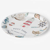 Waterverf Nautical Elements Sailor Papieren Bordje (Gekanteld)