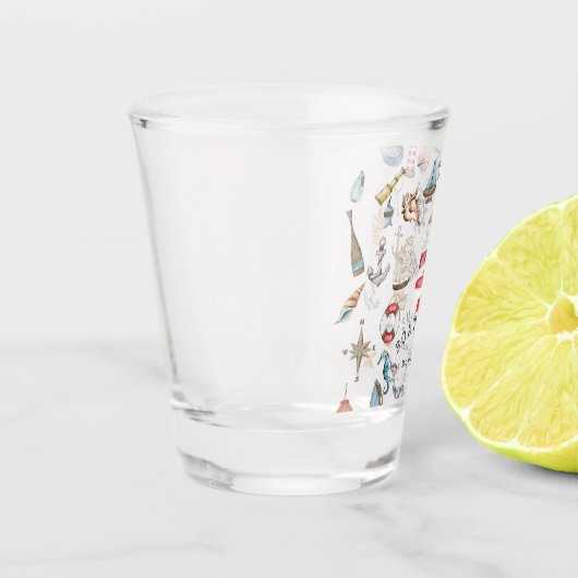 Waterverf Nautical Elements Sailor Shot Glas (Links)