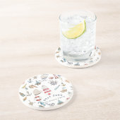 Waterverf Nautical Elements Sailor Zandsteen Onderzetter (Zijkant)