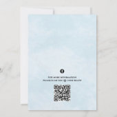 Waterverf Nautical Light House QR Code Party Kaart (Achterkant)