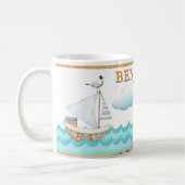 Waterverf Nautical Lighthouse Sailships Mok (Links)